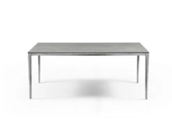 Table à Manger 6 Couverts En Céramique Et Métal - Effet Marbre Gris - DUSIANE De Pascal MORABITO 9 Table à Manger 6 Couverts En Céramique Et Métal - Effet Marbre Gris - DUSIANE De Pascal MORABITO -Mobilier De Restaurant table a manger 11167121