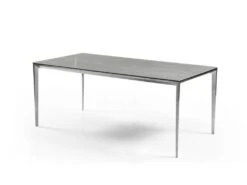 Table à Manger 6 Couverts En Céramique Et Métal - Effet Marbre Gris - DUSIANE De Pascal MORABITO 10 Table à Manger 6 Couverts En Céramique Et Métal - Effet Marbre Gris - DUSIANE De Pascal MORABITO -Mobilier De Restaurant table a manger 11167123