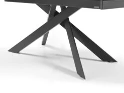 Table à Manger Extensible 6 à 10 Couverts En Céramique Et Métal - Effet Marbre Blanc Et Anthracite - COREMA De Pascal MORABITO -Mobilier De Restaurant table a manger 11200043