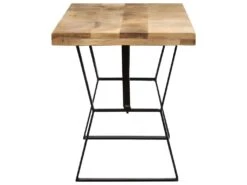 Table De Salon Salle à Manger Design 120 Cm Bois Solide De Manguier 0902136 -Mobilier De Restaurant table a manger 11345363