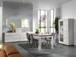 Table à Manger 160 Cm Chêne Blanchi Elba - Chêne -Mobilier De Restaurant table a manger 12305293