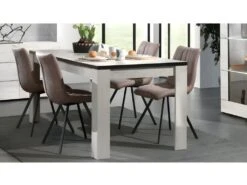 Table à Manger 160 Cm Chêne Blanchi Elba - Chêne -Mobilier De Restaurant table a manger 12305295