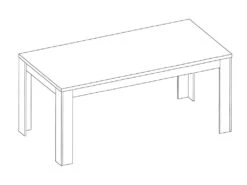 Table à Manger 160 Cm Chêne Blanchi Elba - Chêne -Mobilier De Restaurant table a manger 12305297