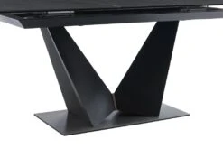 Table à Manger Extensible 6 à 8 Couverts En Céramique Et Métal - Gris Anthracite Et Noir - OLETIA De Pascal MORABITO -Mobilier De Restaurant table a manger 12510015