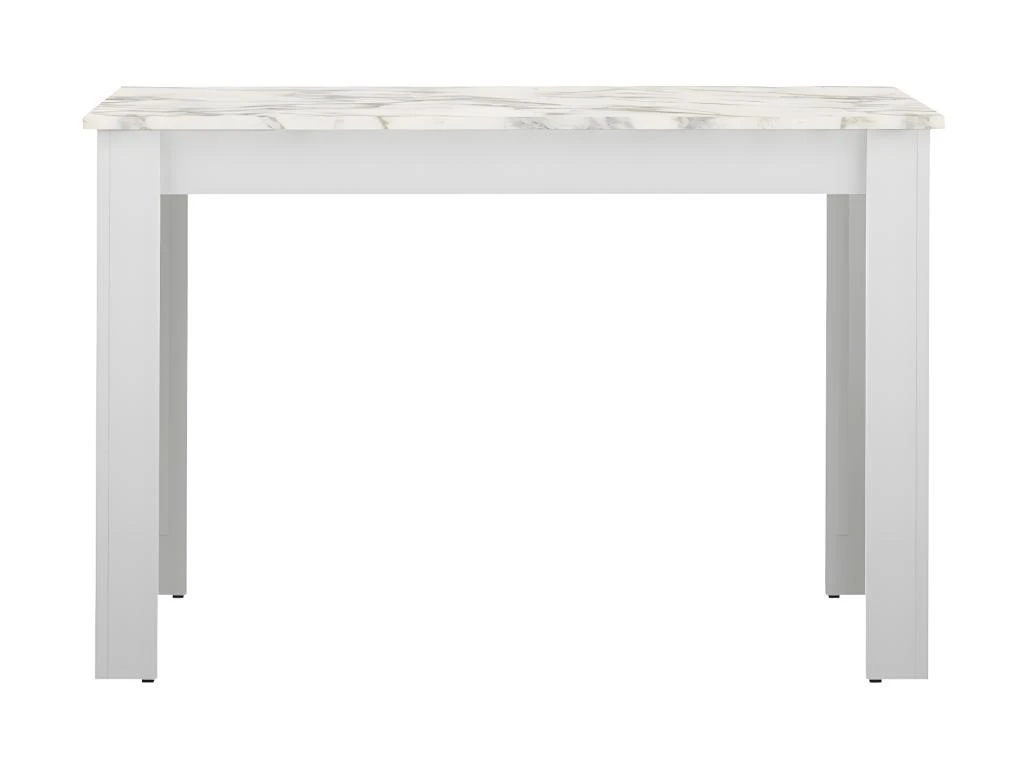 Table à Manger NICE - Blanc Et Marbre - SYMBIOSIS 1 Table à Manger NICE - Blanc Et Marbre - SYMBIOSIS