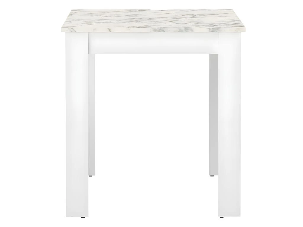 Table à Manger NICE - Blanc Et Marbre - SYMBIOSIS 4 Table à Manger NICE - Blanc Et Marbre - SYMBIOSIS – Image 4