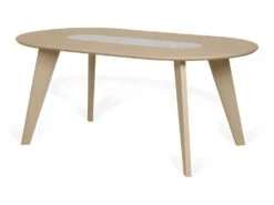 Table à Manger En Marbre LAGO - Chêne Et Marbre Blanc - TEMAHOME -Mobilier De Restaurant table a manger 12512541