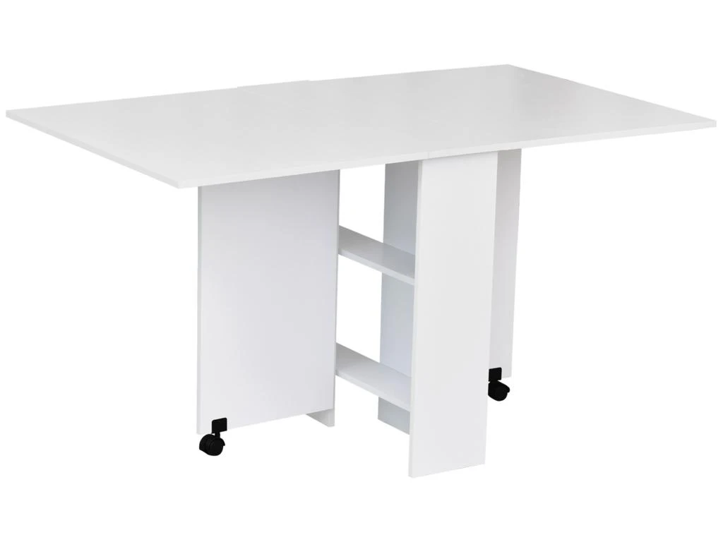 HOMCOM Table De Cuisine Salle A Manger Pliable Amovible Tres Pratique En Panneaux De Particules 2 HOMCOM Table De Cuisine Salle A Manger Pliable Amovible Tres Pratique En Panneaux De Particules â Image 2