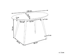 Table à Manger Effet Marbre Et Blanc 120 X 70 Cm GUTIERE 11 Table à Manger Effet Marbre Et Blanc 120 X 70 Cm GUTIERE -Mobilier De Restaurant table a manger 12652785