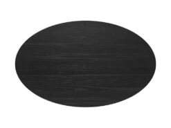 Table Ovale Eddy 6 Personnes En Bois Noir 130 Cm -Mobilier De Restaurant table a manger 13008965