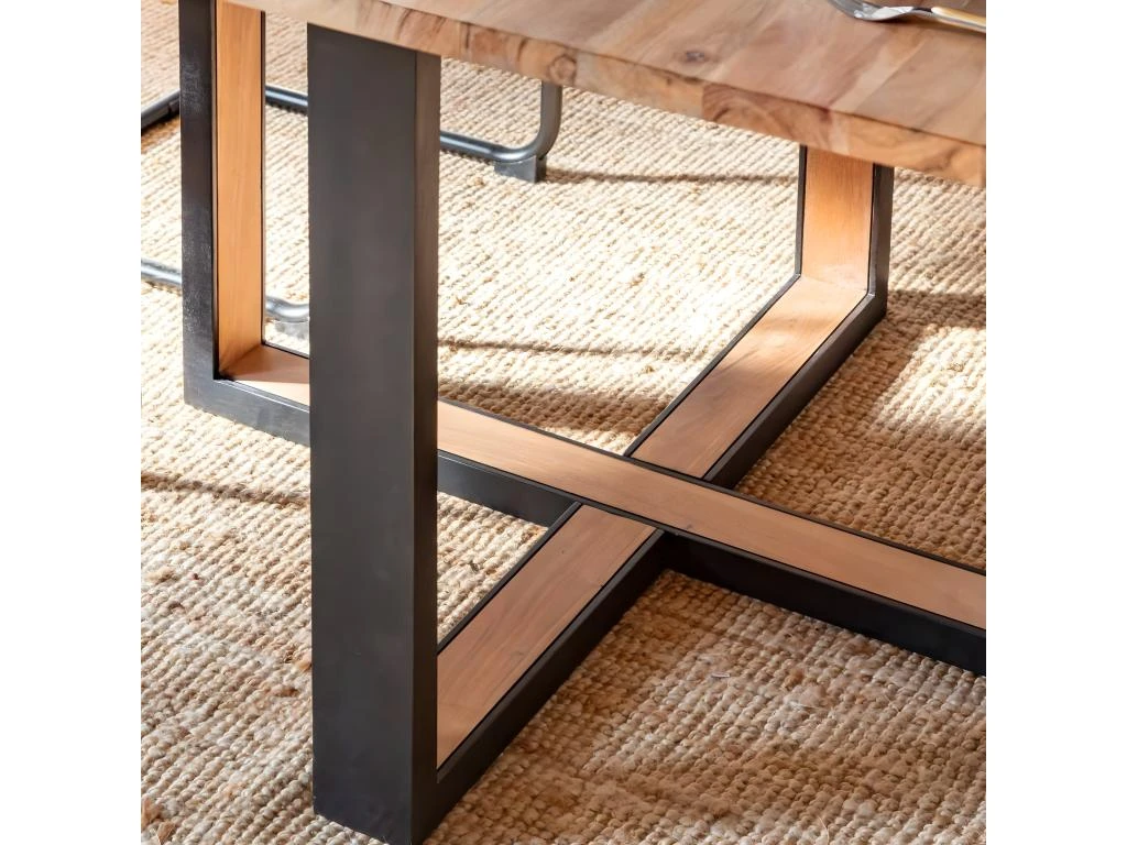 Table à Manger En Bois D'acacia Laurie 4 Table à Manger En Bois D'acacia Laurie – Image 4