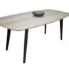 Table De Repas Ovale Massif Et Laqué - 200L X 100P
