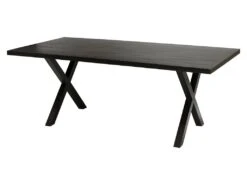 Table à Manger Design Bois Massif GOYA - Table Noir Pied Design 200x100 7 Table à Manger Design Bois Massif GOYA - Table Noir Pied Design 200x100 -Mobilier De Restaurant table a manger 13160403