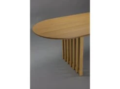 BARLET - Table De Repas Extensible Ovale En Bois De Chêne L 200 -Mobilier De Restaurant table a manger 13177243