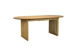 BARLET - Table De Repas Extensible Ovale En Bois De Chêne L 200 -Mobilier De Restaurant table a manger 13177247