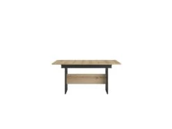 Table De Repas à Allonge Chêne/Noir - NECTAIRE -Mobilier De Restaurant table a manger 13238687