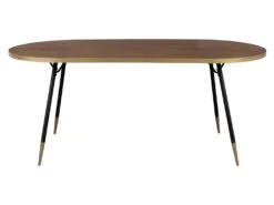 DENISE XL - Table De Repas Ovale Art Déco L180