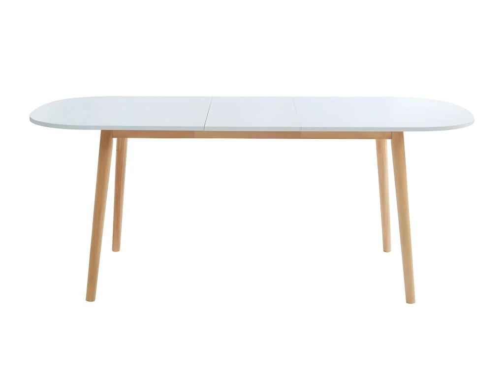 Gurra - Table à Manger Scandinave Extensible 160-200 X 80 Cm - Couleur - Blanc 6 Gurra - Table à Manger Scandinave Extensible 160-200 X 80 Cm - Couleur - Blanc – Image 6