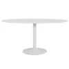 Taco Elipse - Table à Manger En Bois 160x110 - Couleur - Blanc