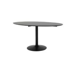 Taco Elipse - Table à Manger En Bois 160x110 - Couleur - Noir -Mobilier De Restaurant table a manger 13297675