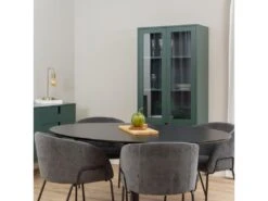 Taco Elipse - Table à Manger En Bois 160x110 - Couleur - Noir -Mobilier De Restaurant table a manger 13297685