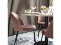 Bolzano - Table à Manger Ronde Effet Marbre ø110cm - Couleur - Blanc 14 Bolzano - Table à Manger Ronde Effet Marbre ø110cm - Couleur - Blanc -Mobilier De Restaurant table a manger 13297789