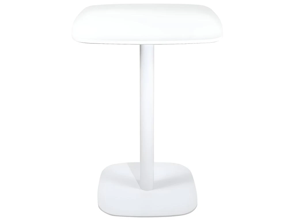 Table Bistrot Design Plateau Carré Pied Fixe SILA (Blanc) 1 Table Bistrot Design Plateau Carré Pied Fixe SILA (Blanc)