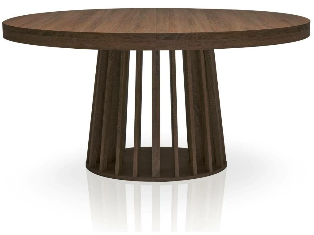 Table Ovale Extensible Eliza Bois Noisette 1 Table Ovale Extensible Eliza Bois Noisette