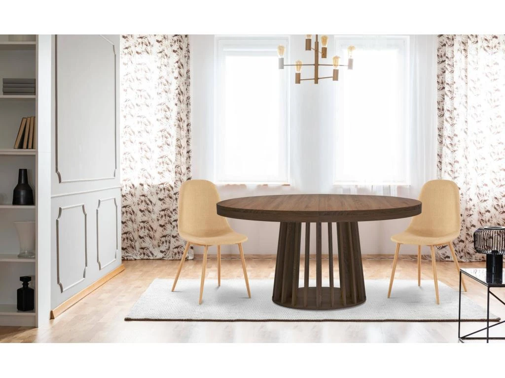 Table Ovale Extensible Eliza Bois Noisette 4 Table Ovale Extensible Eliza Bois Noisette – Image 4