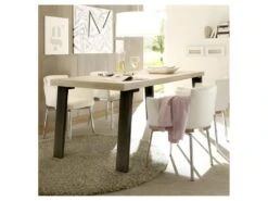 Table De Repas ChĂȘne Clair/MĂ©tal - PALERME N°1