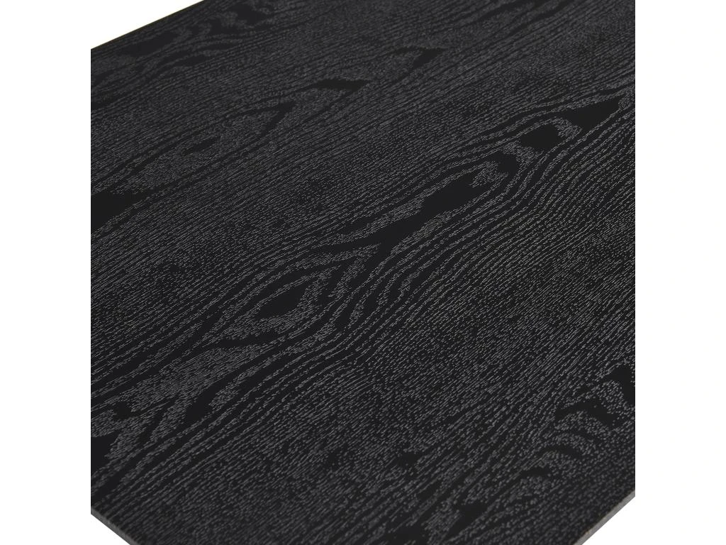 URBAN MEUBLE Table De Salle à Manger Rectangulaire Rétro Chic Noir Piedment Doré 110*70*75CM 3 URBAN MEUBLE Table De Salle à Manger Rectangulaire Rétro Chic Noir Piedment Doré 110*70*75CM – Image 3