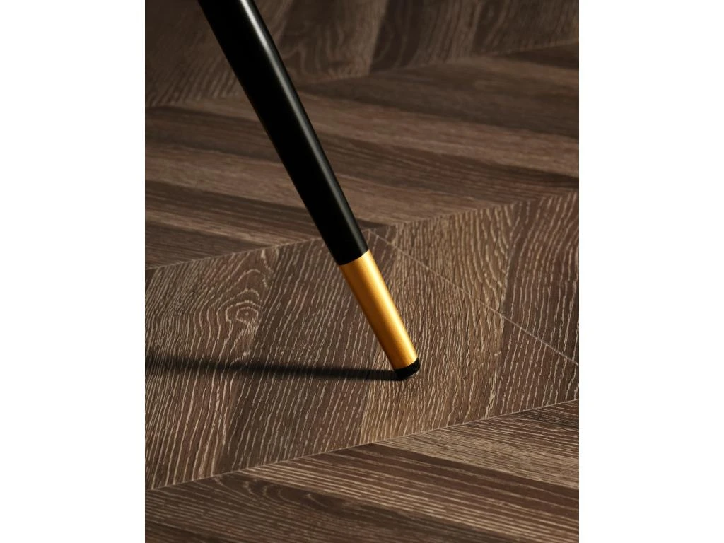 URBAN MEUBLE Table De Salle à Manger Rectangulaire Rétro Chic Noir Piedment Doré 110*70*75CM 4 URBAN MEUBLE Table De Salle à Manger Rectangulaire Rétro Chic Noir Piedment Doré 110*70*75CM – Image 4