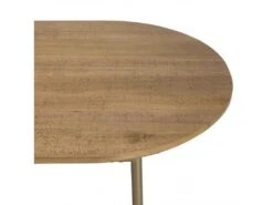 YSEULT - Table à Manger Ovale 6 Personnes 180x90cm Bois Peuplier Couleur Naturelle -Mobilier De Restaurant table a manger 14657091