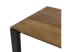 MADISON - Table à Manger Rectangulaire Extensible 220/320cm Bois Teck Recyclé Pieds Métal Noir -Mobilier De Restaurant table a manger 14694617