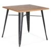 Table De Repas Industrielle "Nevada" 76cm Gris