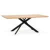 Table à Manger En Bois "Laby" 200cm Naturel & Noir