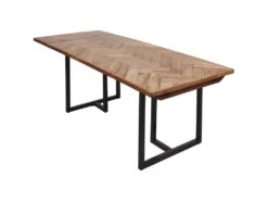 Table De Repas En Bois "Ridoma" 180cm Marron -Mobilier De Restaurant table a manger 15187333