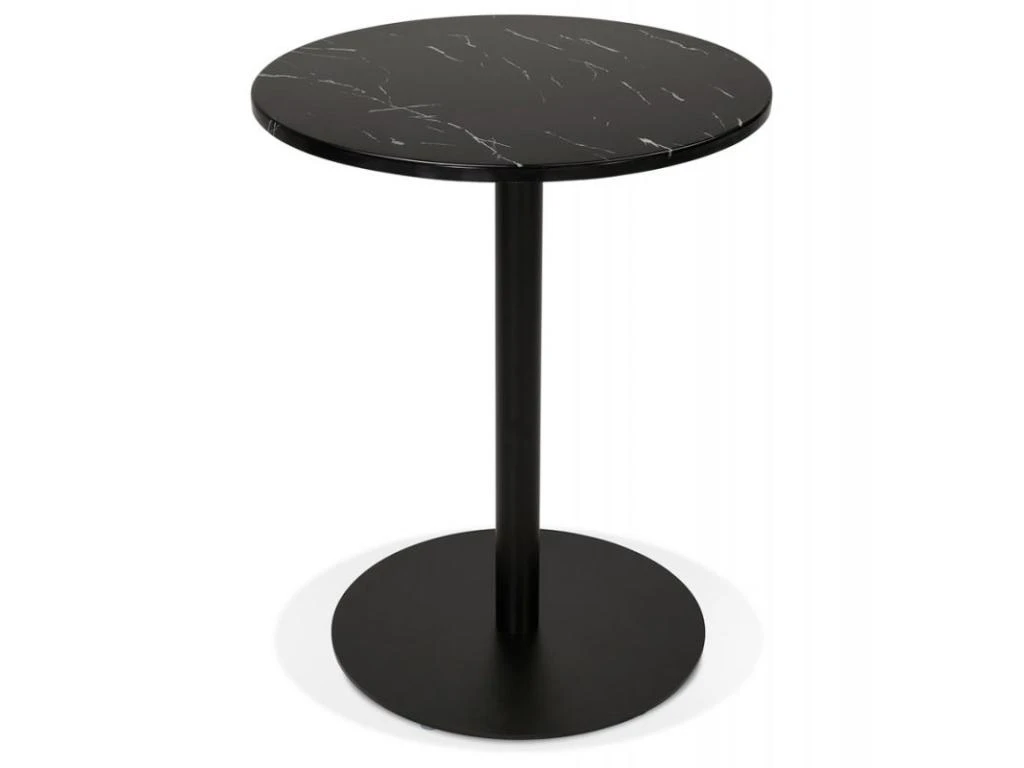 Table De Repas Design "Esperanza" 76cm Noir 1 Table De Repas Design "Esperanza" 76cm Noir