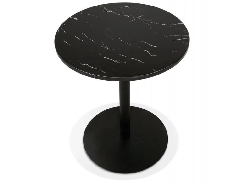 Table De Repas Design "Esperanza" 76cm Noir 2 Table De Repas Design "Esperanza" 76cm Noir – Image 2