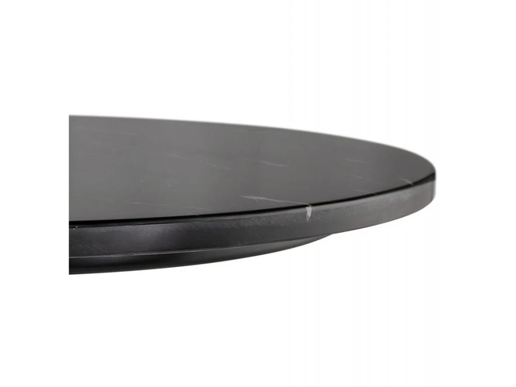 Table De Repas Design "Esperanza" 76cm Noir 3 Table De Repas Design "Esperanza" 76cm Noir – Image 3