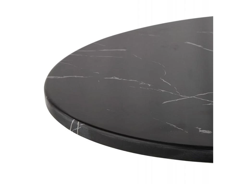 Table De Repas Design "Esperanza" 76cm Noir 4 Table De Repas Design "Esperanza" 76cm Noir – Image 4