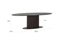 Table A Diner Luxor Ovale 235 -Mobilier De Restaurant table a manger 15451141