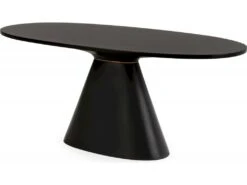 Table De Salle à Manger Bois/Fibre De Verre -- Noir/Doré 6 Table De Salle à Manger Bois/Fibre De Verre -- Noir/Doré -Mobilier De Restaurant table a manger 15466761