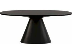 Table De Salle à Manger Bois/Fibre De Verre -- Noir/Doré 7 Table De Salle à Manger Bois/Fibre De Verre -- Noir/Doré -Mobilier De Restaurant table a manger 15466763