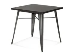 Table De Repas Vintage "Calaco" 76cm Gris Foncé -Mobilier De Restaurant table a manger 15467525