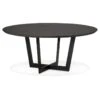 Table De Repas Ronde Design "Nyna" 140cm Noir