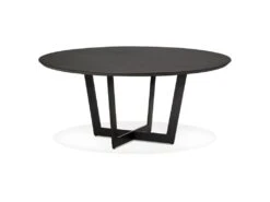 Table De Repas Ronde Design "Nyna" 140cm Noir