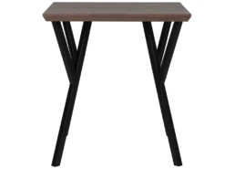 Table 70 X 70 Cm Bois Foncé Et Noir BRAVO -Mobilier De Restaurant table a manger 16223099