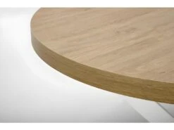 Table à Manger Extensible 100-250 X 100 X 75 Cm - Chêne Doré/Blanc -Mobilier De Restaurant table a manger 17563041