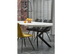 Table à Manger Extensible 100-250 X 100 X 75 Cm - Blanc -Mobilier De Restaurant table a manger 17563057